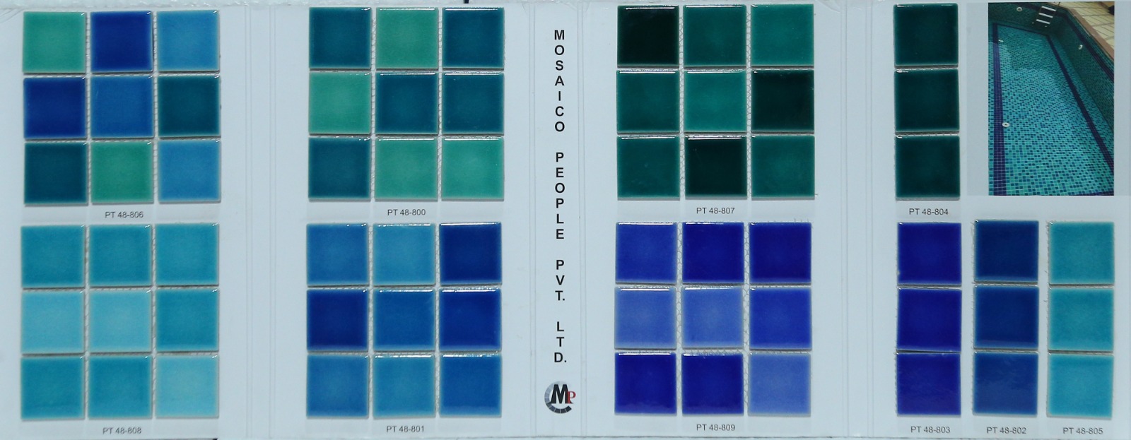 Porcelain Mosaic 48mm Crackle